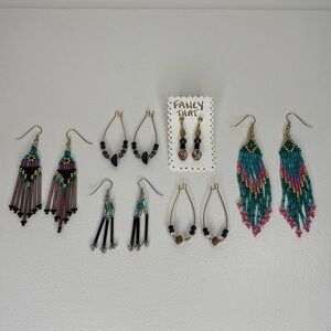 Beaded Earrings - Lot of 6 Pair